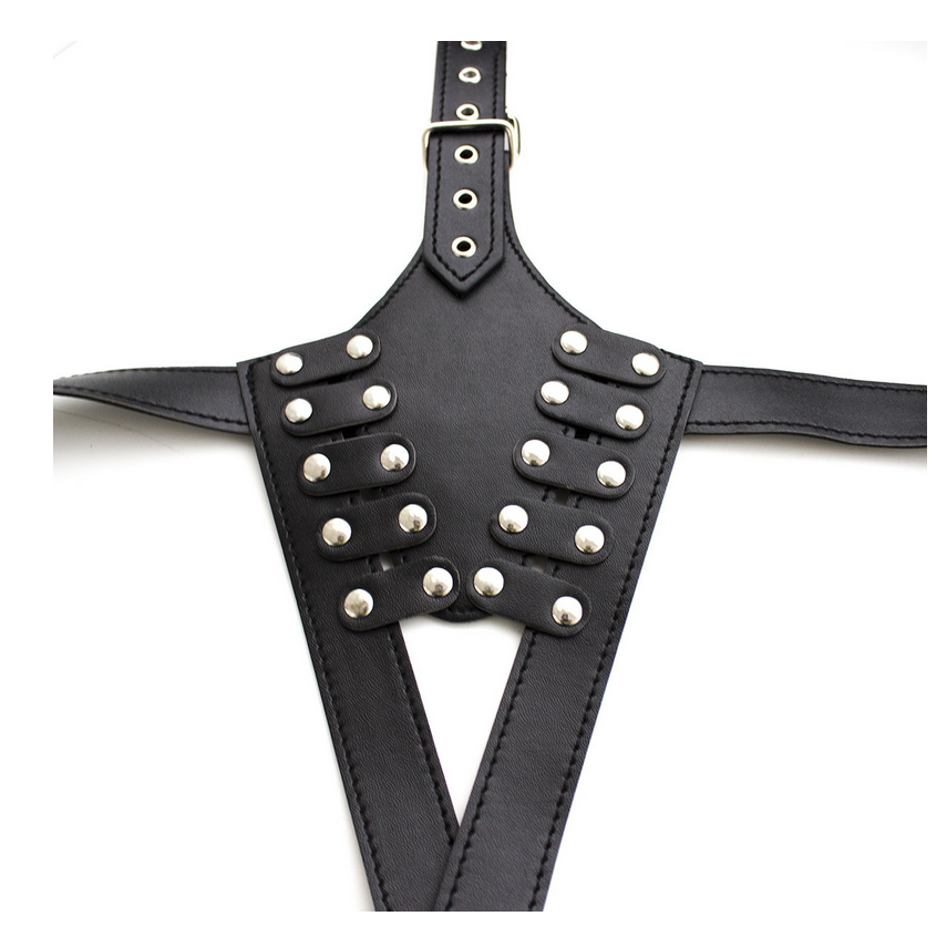 Sexy Open Crotch Breast Body Harness Crotchless Dominatri Costume 